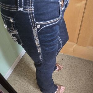 Rock Revival Dark Blue Boot Cut Jeans